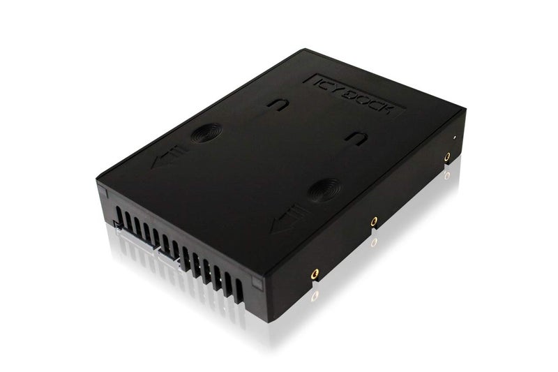 ICY DOCK 2.5 inch to 3.5 inch SATA Hard Drive/SSD Adapter Mounting Bracket for Internal 3.5" Drive Bay | EZConvert Lite MB882SP-1S-1B - Image 1